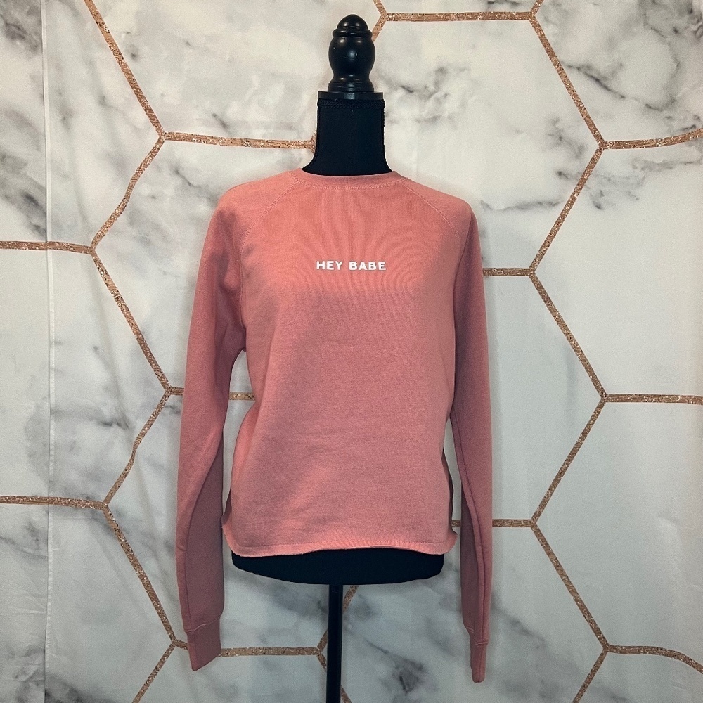 Brunette The Label Middle Sister Hey Babe Pullover